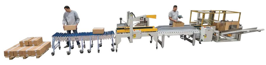 LINE 720 AUTOMATIC CARTON PACKAGE PREPARING AND FILLING LINE